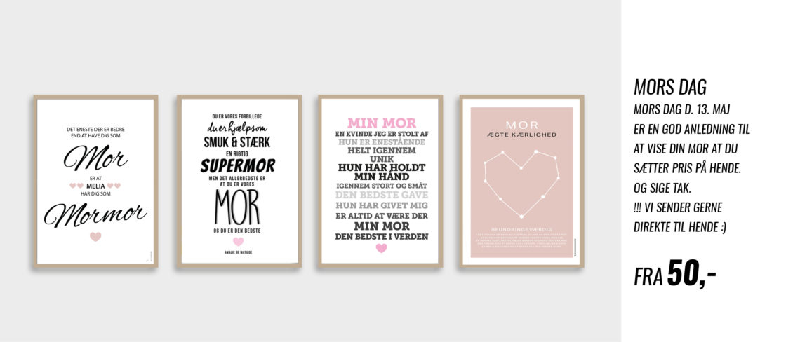 kort til mor gave til mor, mors dag