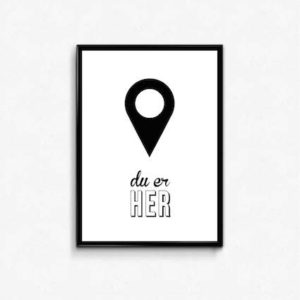 du er her plakat