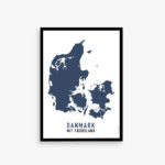 Danmarkskort plakat
