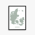 Danmarkskort plakat