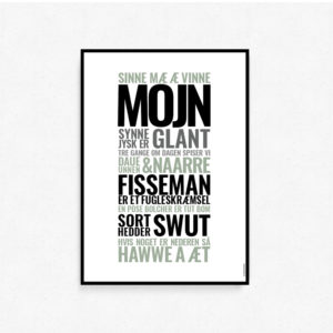 plakat, poster, SPROG, sønderjysk, talemåder, slang