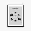 Gamer poster, gamer plakat, eat , sleep, game, repeat